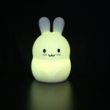 Große Hasen-Nachtlampe aus Silikon. 1+