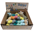 Houten wiggly worm. pastelkleur. 3+