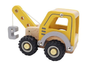 Hölzerner Kranwagen. 3+