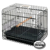 Starker starker Reisekäfig für Vögel Licht 33x45x39 cm schwarz 99036