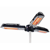 Sieber Parasolheizung 2000 W Halogenschwarz und Silber PH10