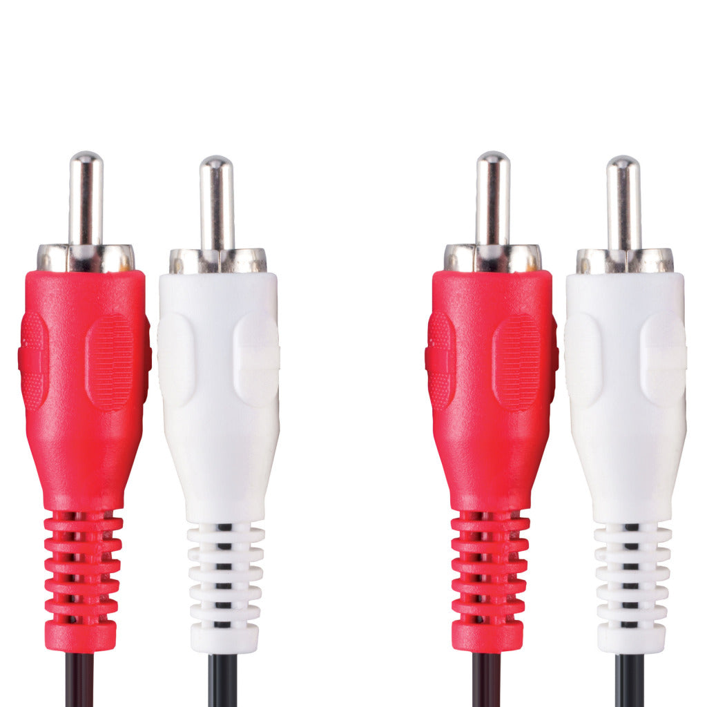 Bandridge val4202 Stereo-Audiokabel 2x Cinch-Stecker - 2x Cinch-Stecker 2,00 m schwarz