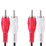 Bandridge val4202 Stereo-Audiokabel 2x Cinch-Stecker - 2x Cinch-Stecker 2,00 m schwarz