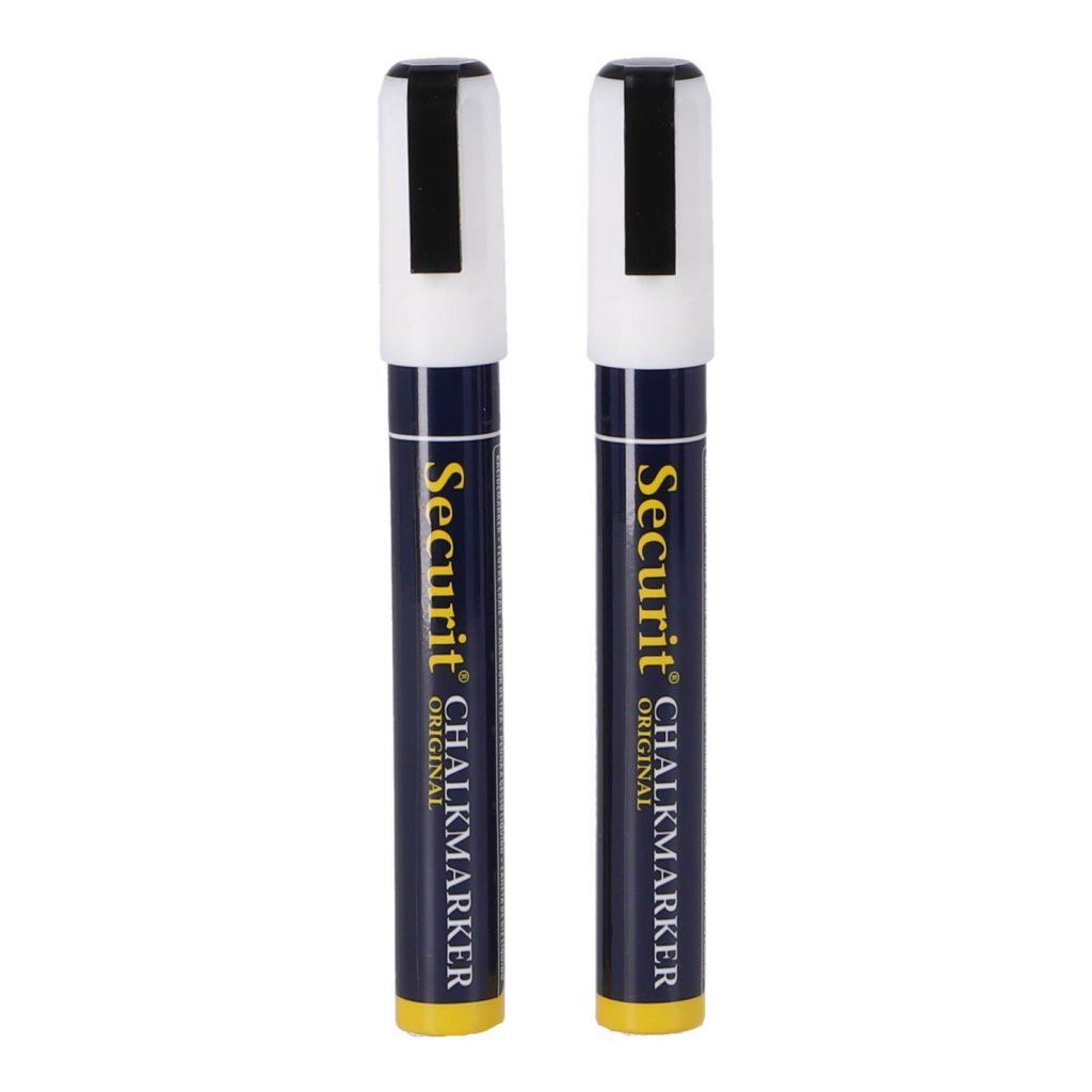 Quantore Securit Kreidemarker 2-6 mm weiß 2 Stück