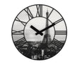 Nexttime ne-3004 wanduhr dia. 39 cm, Kunststoff, 3D, grau, #039;la ville #039;
