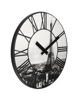 Nexttime ne-3004 wanduhr dia. 39 cm, Kunststoff, 3D, grau, #039;la ville #039;