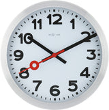 Nexttime ne-3999ar wanduhr dia. 35 cm, gebürstetes Aluminium, #039;Station #039;