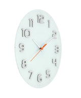 Nexttime ne-8817wi wanduhr dia. 30 x 3,5 cm, Glas, weiß, „edel rund“