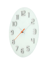 Nexttime ne-8817wi wanduhr dia. 30 x 3,5 cm, Glas, weiß, „edel rund“
