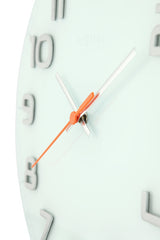Nexttime ne-8817wi wanduhr dia. 30 x 3,5 cm, Glas, weiß, „edel rund“