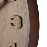 Nexttime ne-3096br wanduhr dia. 35 cm, Holz, braun, 'Wood Wood Medium'