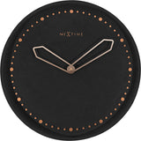 NeXtime NeXtime NE-3197ZW Wanduhr Dia. 35 cm, Polyresin, Schwarz