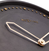 NeXtime NeXtime NE-3197ZW Wanduhr Dia. 35 cm, Polyresin, Schwarz