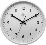 Nextime nx-7320 Wanduhr nxt Durchmesser 30cm Kunststoff weiß, weißes Zifferblatt