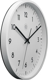 Nextime nx-7320 Wanduhr nxt Durchmesser 30cm Kunststoff weiß, weißes Zifferblatt