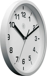 Nexttime nx-7321wi Wanduhr nxt Durchmesser 20cm Kunststoff weiß, weißes Zifferblatt