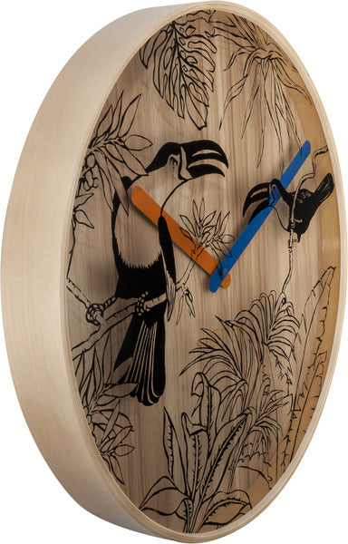 Nextime ne-3230 wanduhr tropica ø40 holz