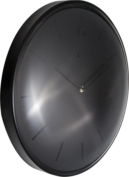 Nexttime ne-3235zw wanduhr glamour ø40 metall schwarz