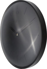 Nexttime ne-3235zw wanduhr glamour ø40 metall schwarz