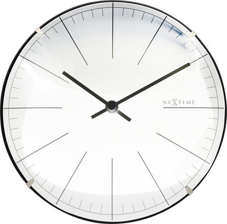 Nextime ne-3506wi Wanduhr großer Streifen ø20 Glas weiß