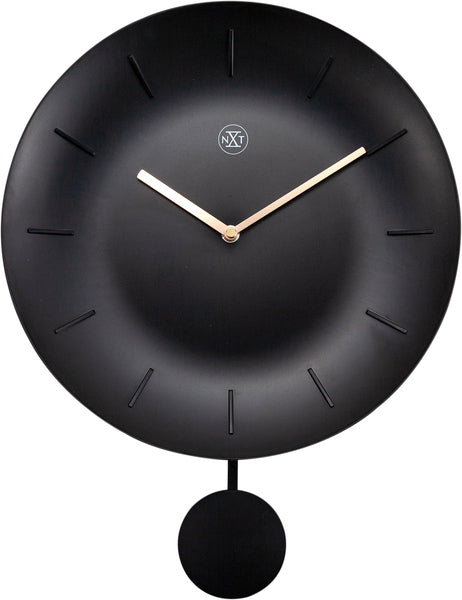 Nexttime nx-7339zw wanduhr nxt schale ø 30 cm schwarz