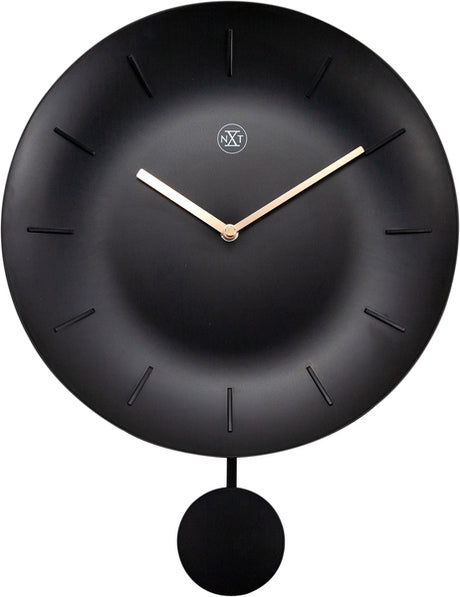Nexttime nx-7339zw wanduhr nxt schale ø 30 cm schwarz