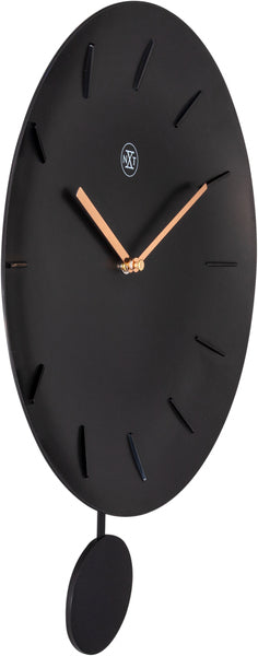 Nexttime nx-7339zw wanduhr nxt schale ø 30 cm schwarz
