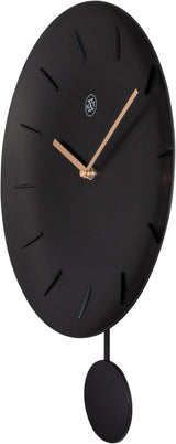 Nexttime nx-7339zw wanduhr nxt schale ø 30 cm schwarz