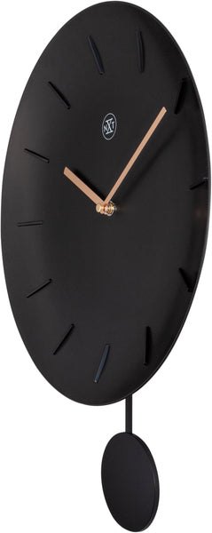 Nexttime nx-7339zw wanduhr nxt schale ø 30 cm schwarz