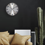 Nextime ne-3289gs Metallwanduhr – 40 cm – geräuschlose Uhr – Metall – Reflexion