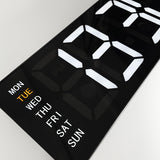 Nextime ne-3322 wandklok super digi 38,8x12,9 cm
