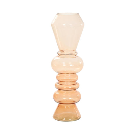 Leichte und lebendige Vase aus Glas ø13,5xh44,5cm