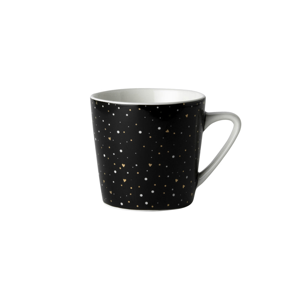 Dutch Rose Minibecher mit schwarzem Glitzer