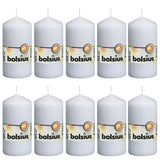 Bolsius Bolsius Stollen Kerzen 10 Stcs 120x58 mm Weiß