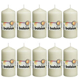 Bolsius Bolsius Stubkerzen 10 PCs 120x58 mm Elfenbein
