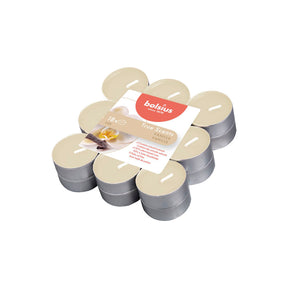 Bolsius True Scents Duftteelichter Vanille 4 Stunden 18 Stück