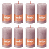 Bolsius Bolsius Stollen Shine 8 St rustikal 100x50 mm Asche Rose