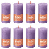 Bolsius Bolsius Stumpenkerzen Shine 8 Stück rustikal 100x50 mm leuchtend violett