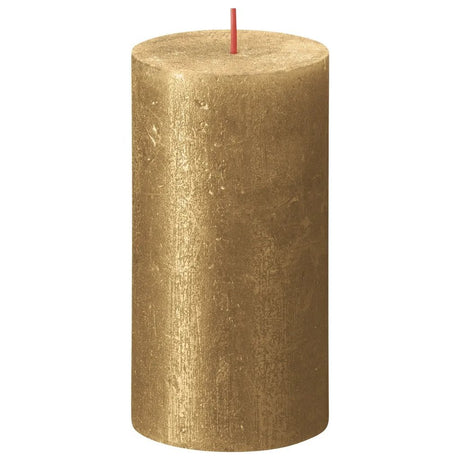 Bolsius Bolsius Stumpenkerze Schimmer 13x6,8 cm Gold