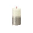 Bolsius rustikale Stumpenkerze Sonnenuntergang Soft Pearl + Champagner 130 68 mm