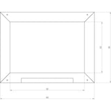 Axi -Tafel grau schwarz 41 cm
