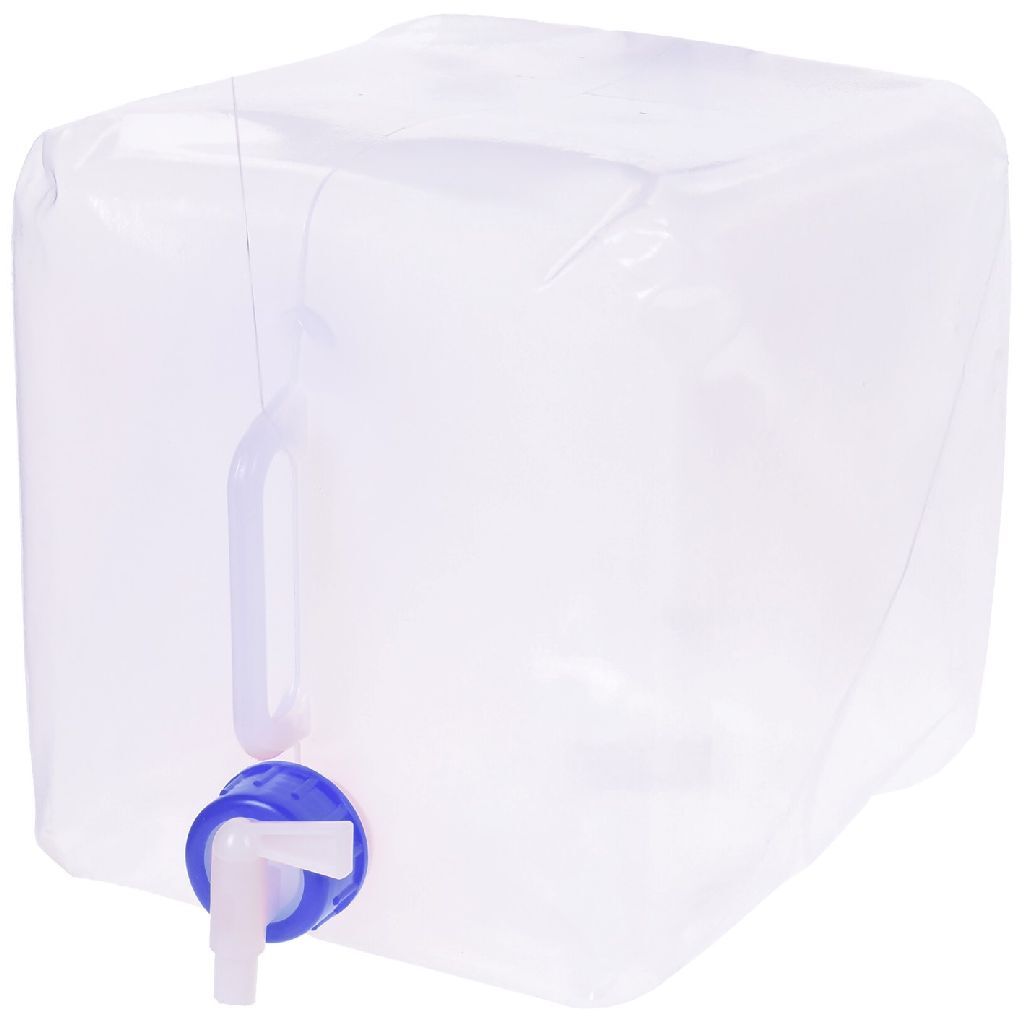 Basic faltbarer Wassertank 10l weiß blau