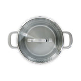 BK BK Wave Suppentopf 24 cm Edelstahl Glas