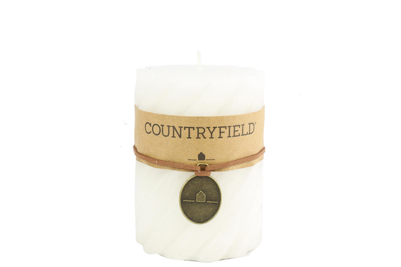 Countryfield stompkaars spiraal s 7,5x7,5cm - wit