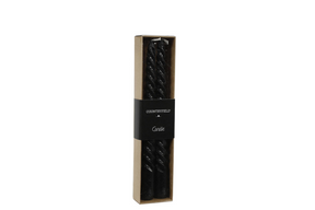 Countryfield Tafelkerzen Twirly Schwarz