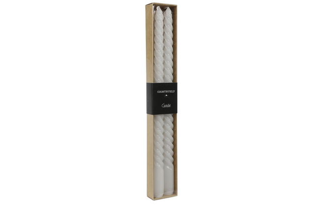 Countryfield dinerkaars twirly 30cm 2 stuks - wit