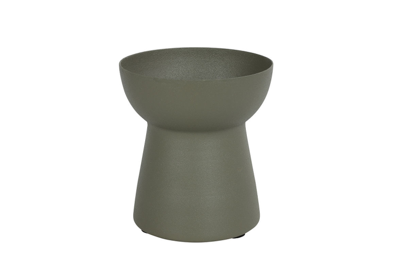 Countryfield vaas doreen s metaal leger groen 12cm