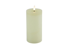 Countryfield led stompkaars rustiek l 7,5x7,5x15cm - creme