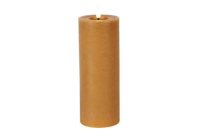 Countryfield led stompkaars rustiek xl 7,5x7,5x20cm - amber