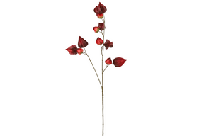 Countryfield kunstbloem physalis bordeaux 95cm